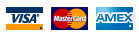 We accept these credit cards
